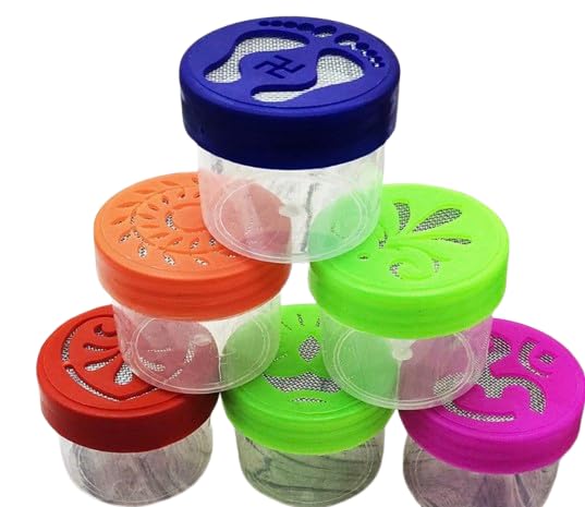 ICON Rangoli Stamp Filler Set of 6 pcs | Rangoli Dabbi| Rangoli Making Kit | Rangoli Stencils (Diya, Charan and Flower Designs) for Indoor/Outdoor Decorative Rangoli