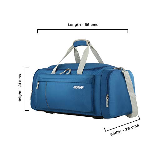 American Tourister X-Bag Nylon 55 Cms Travel Duffle Bag (Blue)