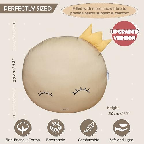 Gordon Full Moon Pillow with crown Large size 33 cms