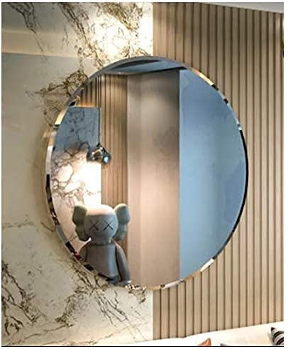 Cheval Glass Frame Less Mirror Round Designer Mirror - 21 X 21 inches