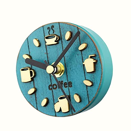 ATORSE® Fridge Sticker Clock Sticker Coffee Pattern Decorative for Kitchen