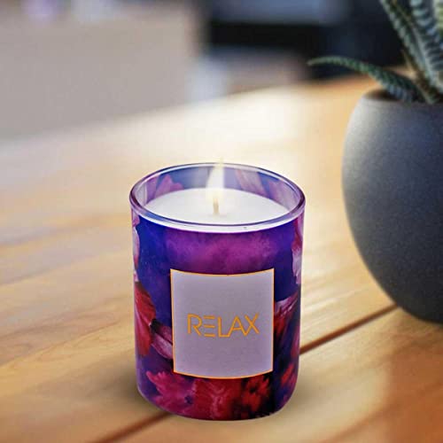 Soy Wax Scented Candle in Glass Jar for Home Fragrance and Home Decoration (15H Burn Time) (AXW2050-B)