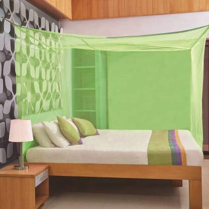 Divayanshi Mosquito Net Green Polycotton 5x7 Insect Protection Net