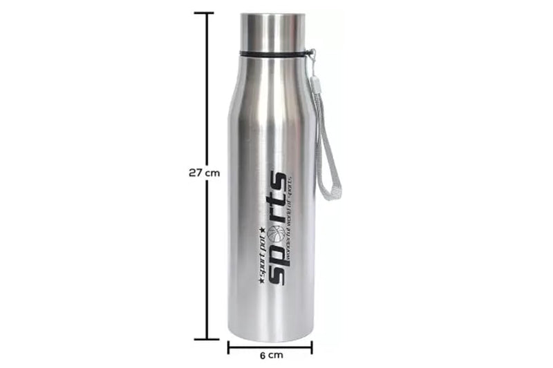 Dhanuom Stainless Steel Water Bottle/Non-Toxic Water Storage | Leak Proof | Easy Grip | Easy to Carry | Gym Bottle | Home | Kitchen | Hiking | Treking Bottle | Travel Bottle(500 ML)(500 ML)