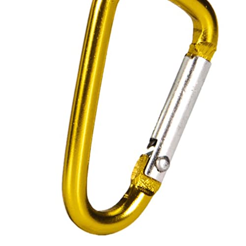 UJEAVETTE® Strong Magnetic Net Release Holder with Coil Lanyard Snap Clip Lock Buckle Yellow Carabiner