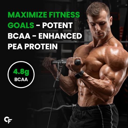 Carbamide Forte Pea Protein Isolate 30g per serving | Vegan Plant Protein Powder Isolate with 4.8g BCAA | 100% Pure Unflavoured Plant Pea Protein Powder - 500g