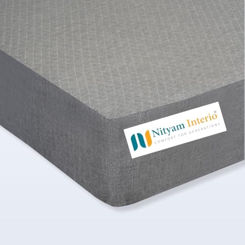 NITYAM Active Sleep Foam Mattress with Superior Comfort – High-Resilience Foam | Medium-Firm Support | Durable Foam Mattress | 3-Year Warranty (75X35X3, Single)