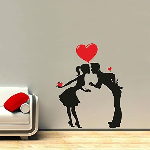 GADGETS WRAP Vinyl Decal Sticker Couple Heart Gift