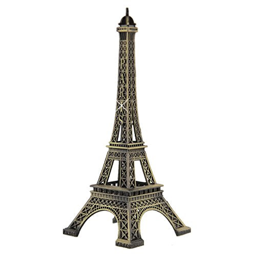 5 Inch Metal Eiffel Tower Statue French Statues Souvenir Replica and Cake Topper