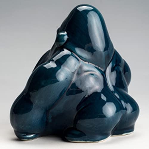 LR Decor E-Shop Ceramic Ashtray Car Home Office Ash Tray Plate Incense Burner Decor Blue