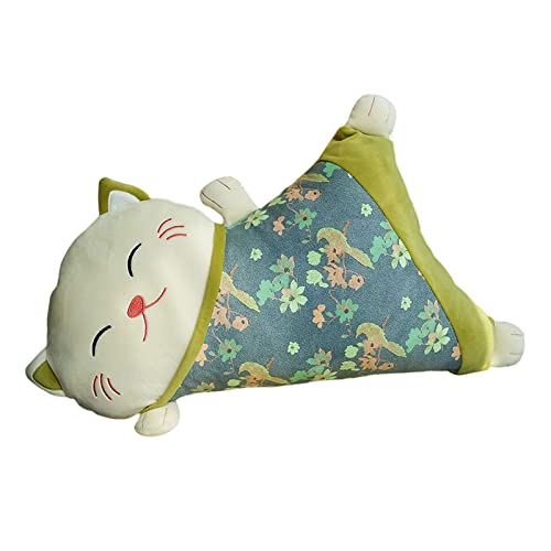 FASHIONMYDAY Lucky Cat Pillow Detachable Cartoon Lumbar Pillow for Home Car New Year Gift Green |Home & Garden | Home Decor | Pillows