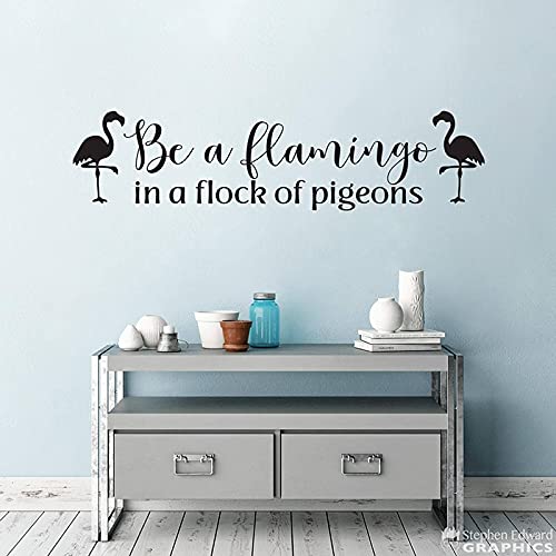 GADGETS WRAP Vinyl Decal Sticker Be a Flamingo in a Flock of Pigeons (Item Finish Size : 140cm x 35cm)