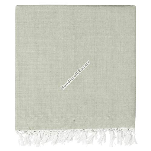 Handicraft Bazarr 2 Pcs Combo Summer Chadar Silky Soft Plain Bhagalpuri Handloom Sleeping Rest Traditional Tapestry Comfort Travel Blanket 90x50 Inch