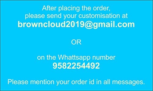 Brown Cloud Customized Acrylic Fridge Magnet with Photo, Quote, Name for Gifting and Decoration (FMA 02) (Pack of 8)