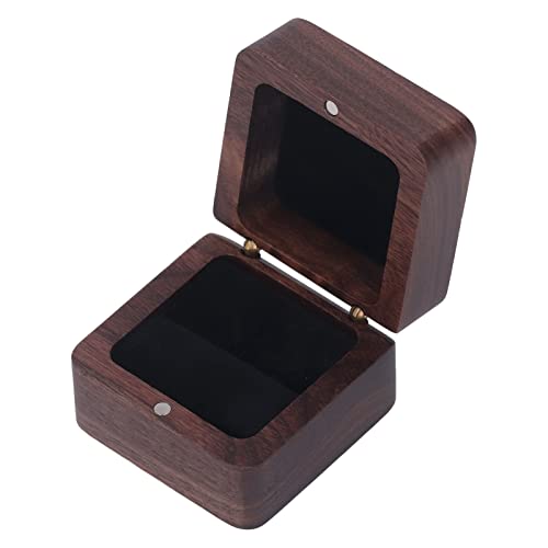 Ubersweet® Wood Holder, Portable Magnet Button Wood Box for Weddings|