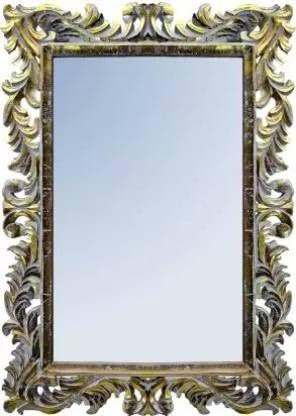 VAS Collection MDF Mirror Frame for Wall Decor,Bedroom,Living Room,Bathroom & Hallway,24"x17.5" (Multicolour)