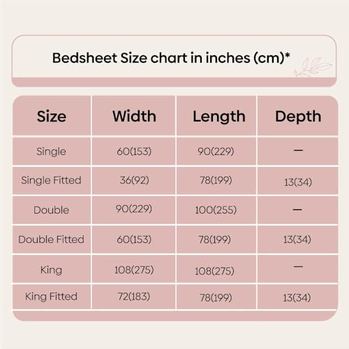 haus & kinder 100% Cotton Bed Sheet for King Size Bed, 1 King Size Bedsheet Cotton (108 X 108 Inches) with 2 Pillow Covers | 186 TC Bedsheet for Double Bed King Size | Light Blue Floral