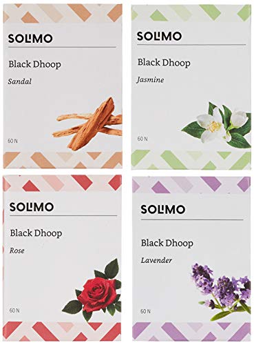 Amazon Brand - Solimo Black Dhoop, Assorted, 240 Pieces