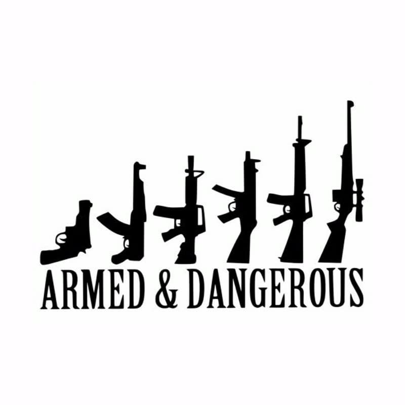 GADGETS WRAP Vinyl Wall Decal Sticker Car Styling and Dangerous Armed Windows