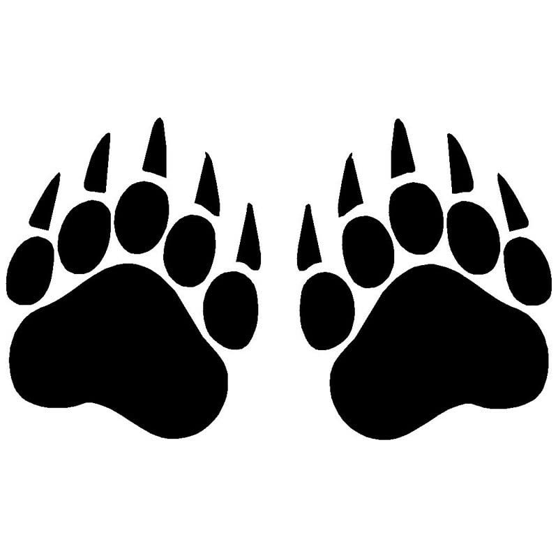 GADGETS WRAP Vinyl Wall Decal Sticker Bear Paw Prints Vinyl Decals Window