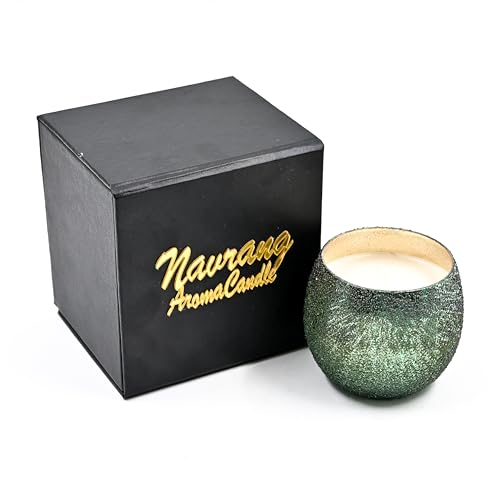 The Remedial Store Dana Matki Candle (36 Hours) | Scented Candle | 100% Soy Wax, Smokeless Candle | Pack of 1 (3/3 inch) | Long Lasting Aroma Candles| Wooden Wicks for Home Décor (Green)