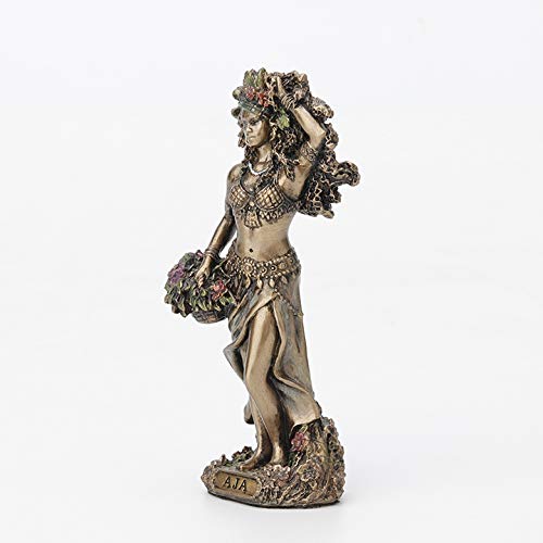 Veronese Design 3 3/4 Inch Aja Santeria Orisha of Forest and Herbs Hand Cast Resin Painted Bronze Finish Statue Home Decor