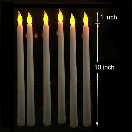 ATORSE® 6 Pieces Flameless Led Candles Battery Operated for Party Halloween Table