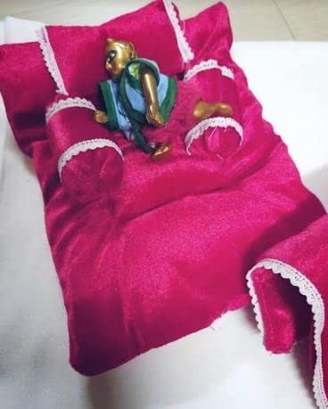 Laddu Gopal ji Mattress or Blanket (gadda or rajai Set) (Krishna 3 Number)