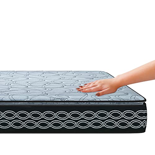 Sleepfresh Grande High Resilience Rebonded Foam 8 Inch Double Size Vibrotech Foam Mattress (75x48x8 Inches)