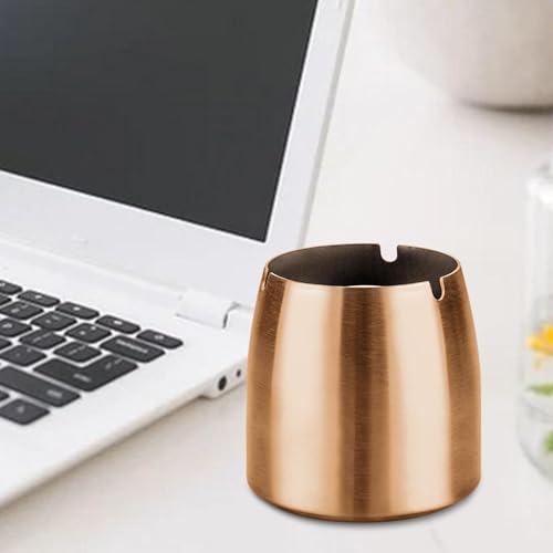 Tapered Ash Holder Portable Stainless Steel Ashtray for Villas Outdoor Patio rose gold|Home & Garden|1 Stainless steel ashtray
