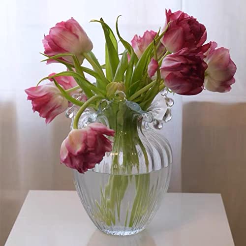 bnf® Glass Flower Vase Decorative Hydroponic Plants Pot Containers 14X21Cm | Home Decor | Vases