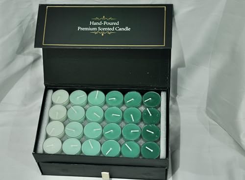 AphroSol Luxury Fragrances Premium Scented Candle Gift Set, 24 Tea Light Candles and 9 Pillar Candles