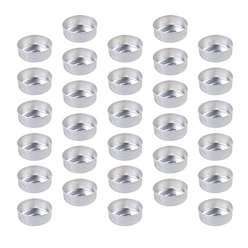 SOY TOY Tealight Aluminium Empty Collar 300 Cups + 300 Units Cotton Wicks for DIY Tealight Candles |Candle Containers for Tealight Candle Making | |Party, Wedding (Pack of 3)