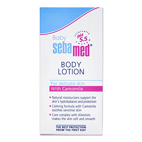 Sebamed Baby Body Lotion 50 ml|Ph 5.5|Camomile & Allantoin| Dermatalogically tested| Sensitive skin