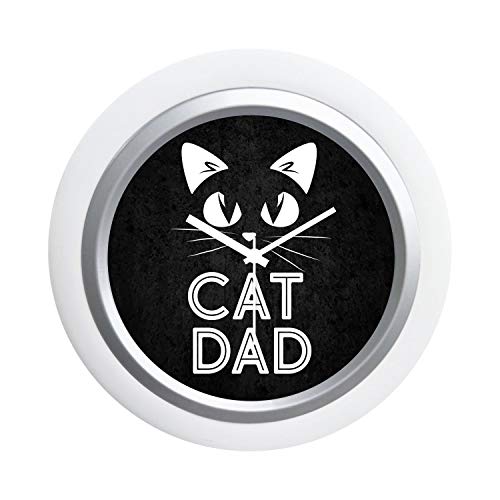 TheYaYaCafe Yaya Cafe Cat Dad Desk Clock for Father - 6x6 inches