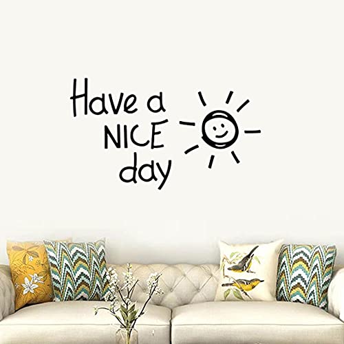 GADGETS WRAP Vinyl Decal Sticker Have a Nice Day Lovely Sun (Item Finish Size : 40cm x 23cm)