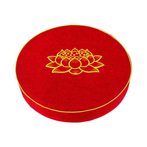 ATORSE® Yoga Cushion Buddhist Comfortable Floor Pillow For Women Men Yoga Stretching Red