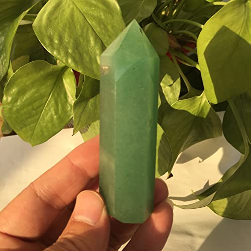 URMIBDAI Full of Texture Natural Crystal Natural Dongling Jade Pillars Decorated with Crystal Single Pointed Pillars of Bluestone polishing Stone (Size : 7-8cm)