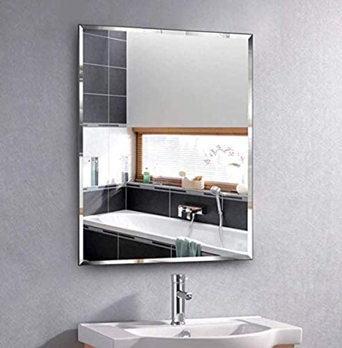 Cheval Glass Beveled Beveled Elegant Rectangular Shaped Wall and Bathroom Mirror Size 16 X 20 Inches | Made in India