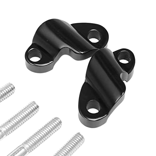 LOOM TREE® Motorcycle Aluminum Handlebar Riser Kit For Harley Sportster 1200X Black | 1 Pair Bar Mounts And Bolts