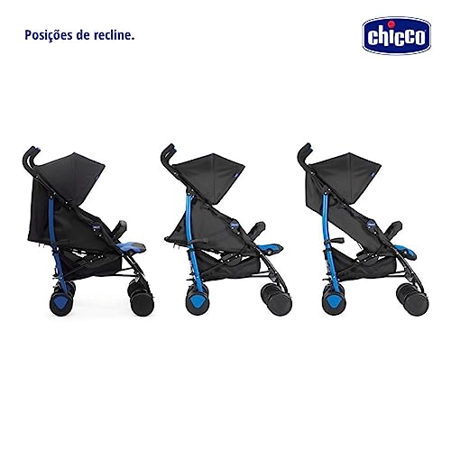 Chicco Echo Stroller with Bumper Bar, Pram for 0 to 5 years New Born / Baby / Toddler / Kid (Boy,Girl), Fully Reclining Backrest with 4 Positions, Adjustable Leg Rest, Compact Umbrella Fold with Easy to Carry Handle, 5-Point Safety Harness, Large Canopy w