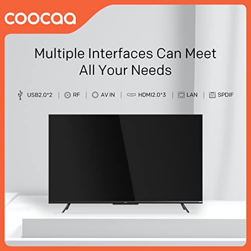 Coocaa 108 cm (43 inches) Frameless Series 4K Ultra HD Smart IPS Google LED TV 43Y72 (Black)