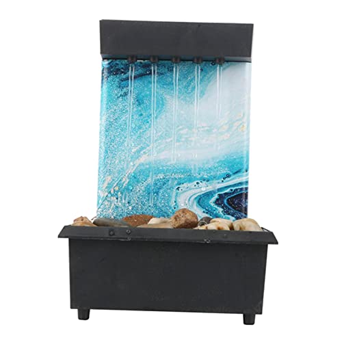 Waterfall Scene Tabletop Feng Shui Meditation Waterfall Fountain Style 4