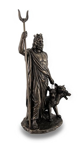 Zeckos Greek God of The Underworld Hades Bronze Finished Statue