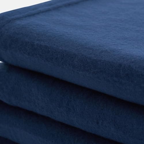 STARNSTYLE 300 TC All Season Solid/Plain Lightweight Polar Fleece Double Bed Blanket (230 x 230 cm) Blue Blanket Double IV2