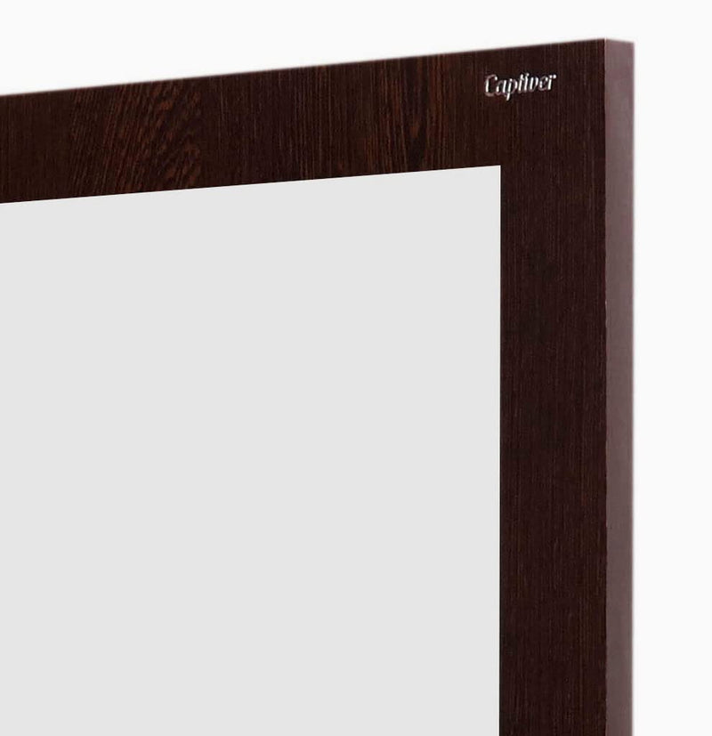 Captiver Engineered Wood Frameless Wall Décor Hanging Mirror 15X21 Inch Wenge