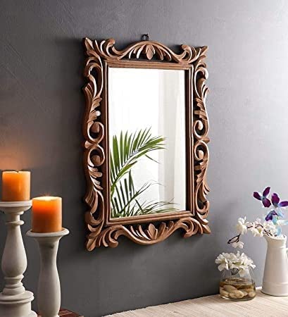 WOOD HUT MART Wall Mirror Frame