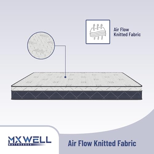 MXWELL Orthopedic Euro Luxury 8 inch Single High Density (HD) Foam Mattress (L x W: 78 inch x 35 inch)