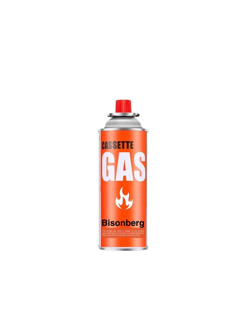 BisonBerg Metal Butane Gas Canister Re-Filler Perfect Suitable for Camping Stove, to Refill Flame Lighters. Small Stove, Flame Torch, Welding Fuel Gas, 225G