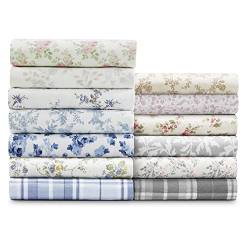 Laura Ashley Flannel Sheet Set, Queen, Victoria